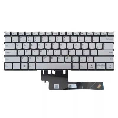 Tastatura Laptop, Lenovo, ThinkBook 13x G2 IAP Type 21AT, iluminata, argintie, layout US foto