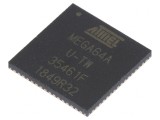 Microcontroler AVR VQFN64 2.7-5.5VDC 8 &Icirc;ntreruperi 1 Comparator