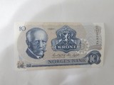Norvegia 10 Kroner 1981 Noua