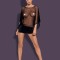 Rochita Sexy &amp;amp; Chilotei String Punker, Negru, S/M