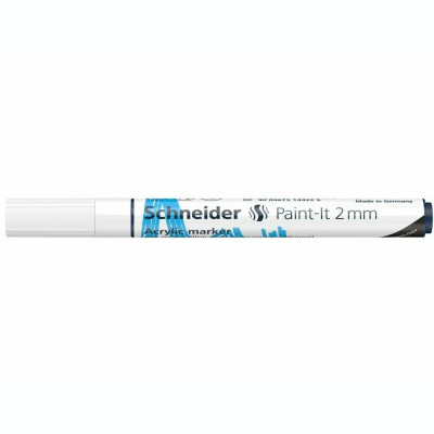 Marker cu vopsea acrilică Paint-It 310 2 mm Schneider Alb foto