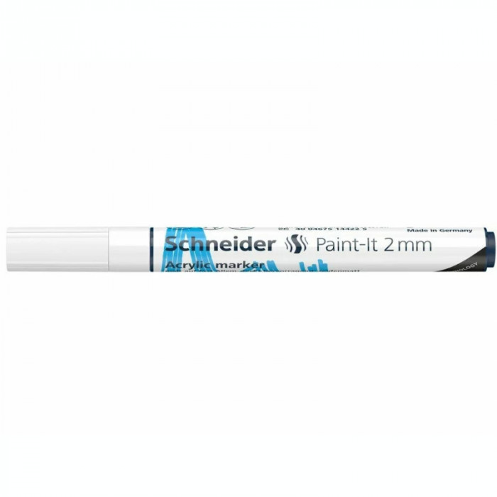 Marker cu vopsea acrilică Paint-It 310 2 mm Schneider Alb