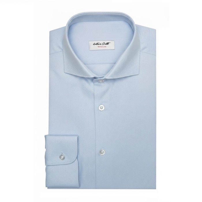 Camasa barbati regular bleu CRE01