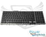 Tastatura Sony Gri Vaio VPC F119 rama iluminata backlit, Vaio VPC F12 rama iluminata backlit, Vaio VPC F13