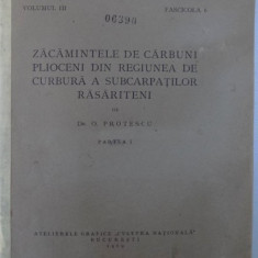 ZACAMINTELE DE CARBUNI PLIOCENI DIN REGIUNEA DE CARBUNA A SUBCARPATILOR RASARITENI, PARTEA I de O. PROTESCU , 1929