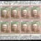 Rusia URSS 1986, Mi #5592 Klb, spatiu, cosmos, Korolev, Vostok, minicoala de 8, MNH, cota 50 &euro;! RARA!