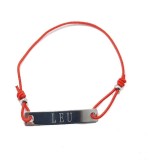 Bratara rosie cu snur ajustabil zodia leu