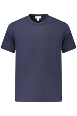 Calvin Klein Jeans tricou barbati din bumbac cu decolteu la baza gatului si imprimeu cu logo, Bleumarin, M foto