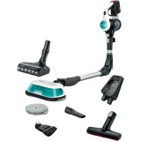 Aspirator cu acumulatori Bosch Unlimited 7 ProHygienic Aqua BCS71HYG1, baterie 3 Ah, 3 trepte de putere; Perie AllFloor DynamicPower cu LED-uri, 2in1