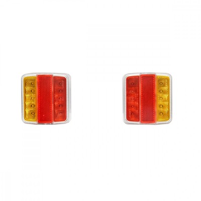 Set lampi cu LED spate remorca 10 LED 12-24 foto