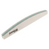 Cumpara ieftin Pilă unghii profesională, spumă, semilună, zebră cu centrul verde - 100/180, AMAZING SHINE