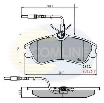 Set placute frana,frana disc PEUGEOT 306 Break (7E, N3, N5) (1994 - 2002) COMLINE CBP1174