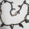 Colier cu perle baroc negre #20