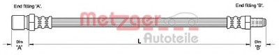 Conducta / cablu frana PEUGEOT BOXER bus (230P) (1994 - 2002) METZGER 4111112 foto