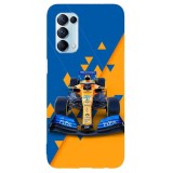 Husa compatibila cu Oppo A74 5G model Mclaren F1, Silicon, TPU, Viceversa, Transparent, Carcasa