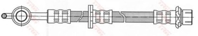 Conducta / cablu frana TOYOTA YARIS (P1) (1999 - 2005) TRW PHD510 foto