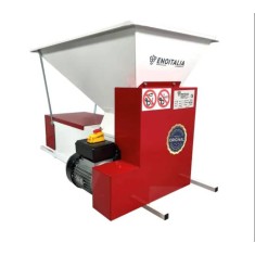 Eno 3 smalto cu motor, zdrobitor desciorchinator struguri, cu motor, Enoitalia, cuva si carcasa din tabla smaltuita, cuva cu valturi, motor 0,75 kW, p