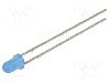 Dioda LED, 3mm, albastru, 500...750mcd, 12mA, 5V, OPTOSUPPLY - OSB5SA3134A-5V