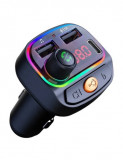 Modulator FM 12-24V Bluetooth 5.0 cu functie de incarcator auto Fast Charge 3.0 si port USB C - C15