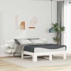 VidaXL Cadru de pat cu sertar Alb 140 x 200 cm