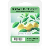 Kringle Candle Yuzu &amp; Sage ceară pentru aromatizator 64 g
