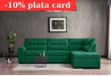 Coltar Cansas-Prime 300x100x230 cm Lada Depozitare Tapitat Catifea Nuanta Verde