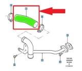 Furtun intercooler, supraalimentare Ford Mondeo 2000-2007, diametru 49/58 mm, cauciuc, RapidAuto 3218PT-5