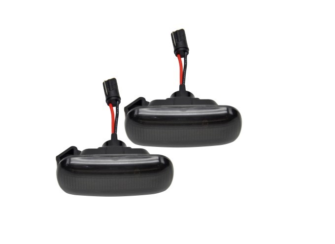 Set lampa semnalizare laterala AUDI A3 (8P), 05.2003-04.2008; A4 (B6/B7), 11.2000-2008; A6 (C5/C6), 06.2001-03.2011, LED; fumuriu; TUNING,