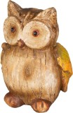 Decoratiune bufnita MagicHome Nature din polyresin pentru casa si gradina