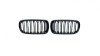 Grile Duble Negru Lucios M Design BMW X5 E70 X6 E71 E72 (2007-2014) Set 2 Buc ABS