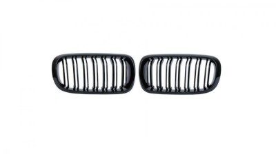 Set 2 grile duble, negru lucios, M Design pentru BMW X5 E70 E71 foto