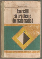 Grigore Gheba-Exercitii si probleme de matematica foto