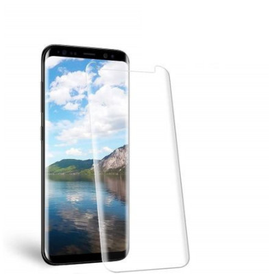 Folie de sticla, case friendly, Samsung Galaxy S8 Plus, GloMax 3D Transparent foto
