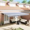 Cortina Retractabilă Manual Albastru și alb 500 &times; 300 cm