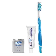 Set Igiena Orala, Crest, 3D White, Brilliance, Periuta Oral-B, Pasta Crest 24gr, Ata Dentara Glide 4