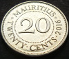 Moneda exotica 20 CENTI - MAURITIUS, anul 2016 *cod 3175 = A.UNC, Africa