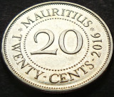 Cumpara ieftin Moneda exotica 20 CENTI - MAURITIUS, anul 2016 *cod 3175 = A.UNC, Africa