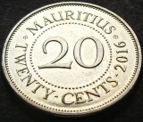 Cumpara ieftin Moneda exotica 20 CENTI - MAURITIUS, anul 2016 *cod 3175 = A.UNC