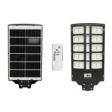 Lampa solara LED iluminat stradal 800W cu panou solar 25W, baterie LiFePO4 20000mAh, senzor miscare, telecomanda, prindere stalp IP66 Breckner Germany
