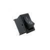 Comutator 3A 250V 1 circuit 2 pozitii ON-OFF negru incastrabil 12mm, Somogyi Elektronic