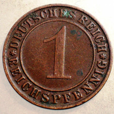 1.529 GERMANIA WEIMAR 1 REICHSPFENNIG 1936 D