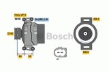 Generator / Alternator MERCEDES C-CLASS T-Model (S204) (2007 - 2014) BOSCH 0 986 048 450