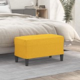 vidaXL Bancă, galben deschis, 70x35x41 cm, textil 349388