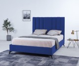 Cumpara ieftin Pat Deja Vu 160x200 cm Tapitat Catifea Albastru Somiera Inclusa (cod ML 2005-19)