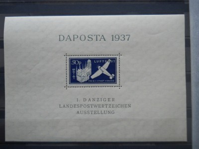 1937 BLOC DANZIG MNH foto