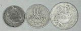 POLONIA Lot / 3buc - 5 + 10 + 20 GROSZY 1970 [3]