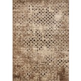 Covor Model Daffi 13156-130, Marime 50 x 80 cm, Crem, Maro, Inaltime Fir 6 mm, Antialergic, Polipropilena, Living, Dormitor, Sufragerie, Birou