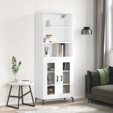vidaXL Dulap &icirc;nalt, alb, 69,5x34x180 cm, lemn compozit