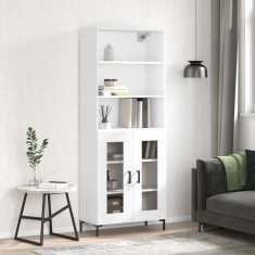 Gossi dulap inalt, alb, 69,5x34x180 cm, lemn compozit