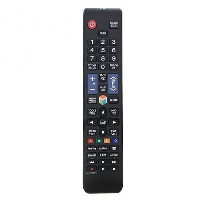 Telecomanda universala pentru TV Samsung LED/LCD, AA59-00581A, neagra